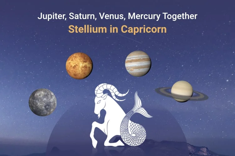 Stellium of 4 planets in Capricorn and its Impact on Zodiac Signs