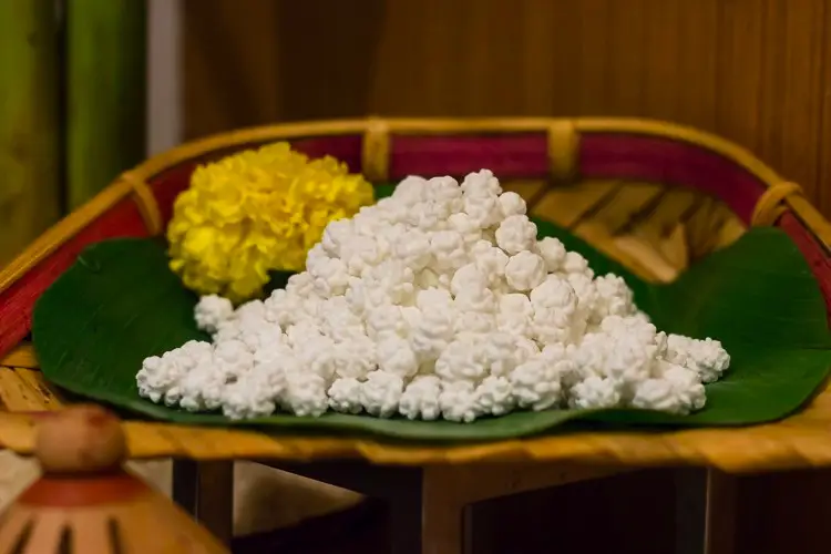 A Traditional Ritual Of Distributing Navratri Prasad
