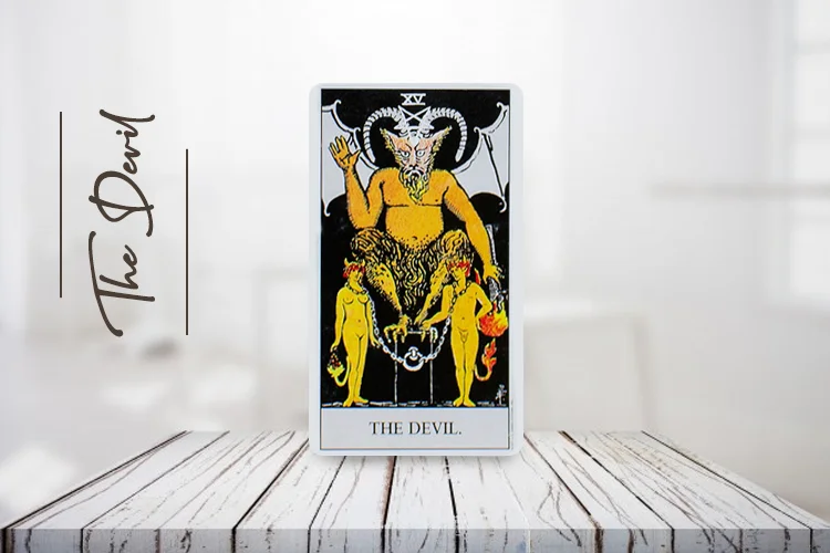 द डेविल टैरो कार्ड (The Devil Tarot Card Meaning) अपराइट और रिवर्स