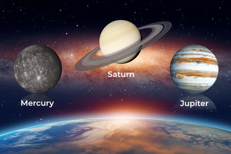 Impact of Mercury, Jupiter, Saturn Conjunction